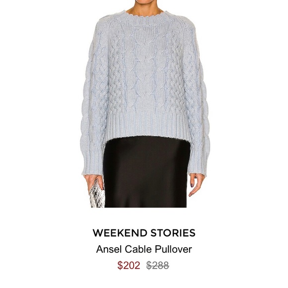 WEEKEND STORIES Ansel Cable Pullover chunky sweater - Picture 3 of 12